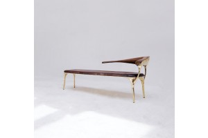 <a href=https://www.galeriegosserez.com/artistes/loellmann-valentin.html>Valentin Loellmann </a> - Brass - Lounge Chair 